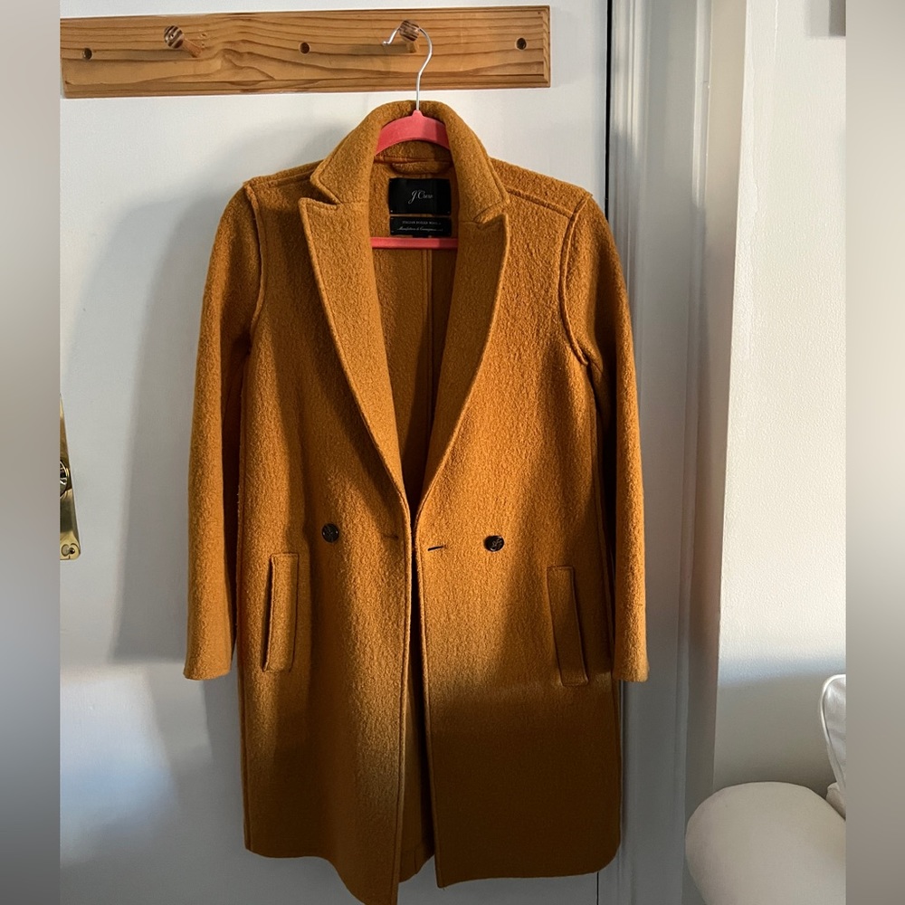 J. Crew Daphne Topcoat Italian Boiled Wool Size 00